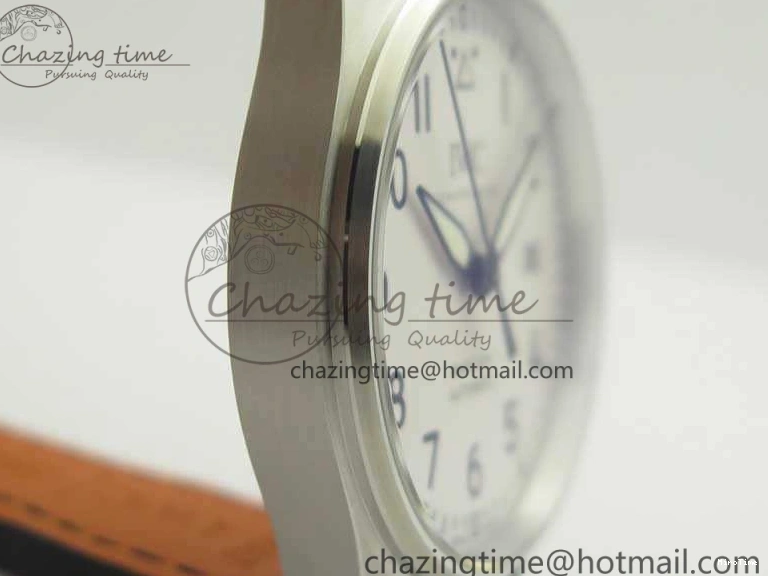 MIROTIME 0328 Efficient Mark XVIII Le Petit Prince IW327001 SS MKS 1:1 Best Edition White Dial On Leather Strap MIYOTA9015 V 7220